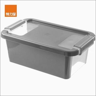 【特力屋】義大利品牌 KIS Bi Box系列 收納箱 附蓋 XS尺寸 3L 灰色