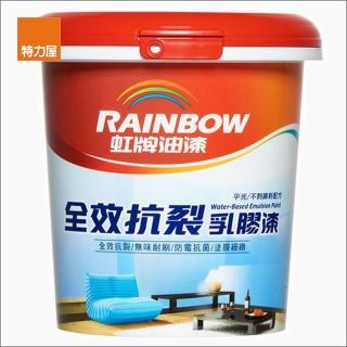 【特力屋】組彩虹屋全效抗裂乳膠漆 白色 1L-4入