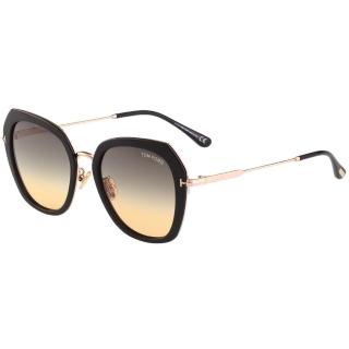 【TOM FORD】多邊形 太陽眼鏡 TF792F(黑配金色)