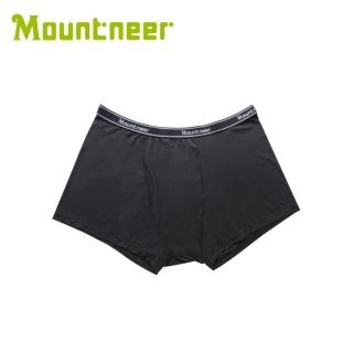 【Mountneer 山林】男 排汗開洞四角內褲《黑色》11K77-01/透氣內褲/排汗內褲/四角褲(悠遊山水)