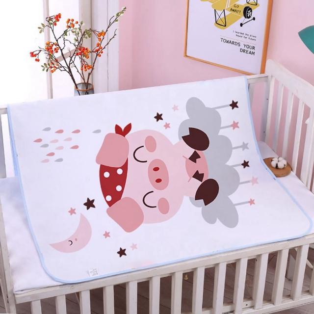 【Vanibaby】防水墊 70*90cm純棉防水透氣隔尿墊(適合90~120cm長的嬰兒床)