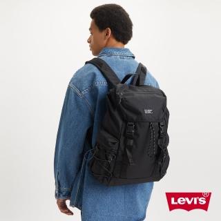 【LEVIS】男女同款 機能系束口後背包 黑 人氣新品