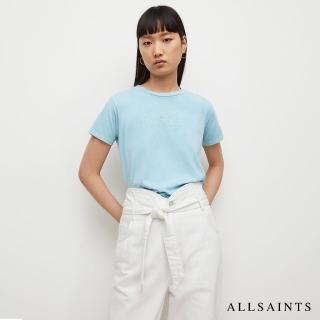 【ALLSAINTS】MIC 輕柔舒適純棉LOGO短袖T恤-淺藍(常規版型)