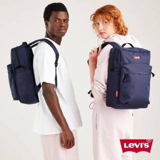 【LEVIS】男女同款 經典後背包 / Logo刺繡布章 / 回收再造纖維 / 海軍藍 人氣新品