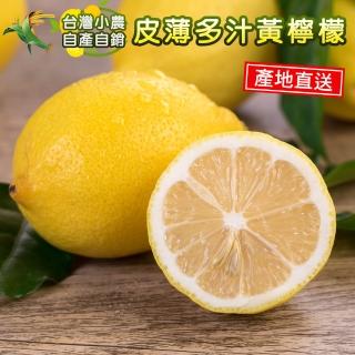 【禾鴻】小農自產自銷黃檸檬禮盒4斤x4盒(薄皮多汁)