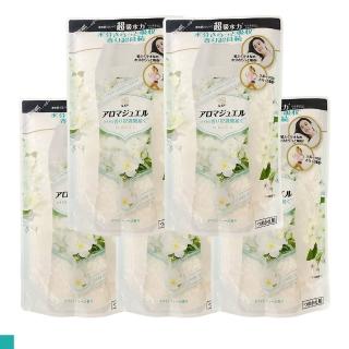 【P&G】洗衣芳香顆粒 415ml袋裝 白綠色 5入組(白茶花香)