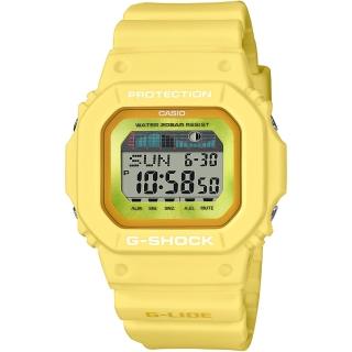 【CASIO 卡西歐】G-SHOCK 潮汐圖 衝浪運動電子錶(GLX-5600RT-9)