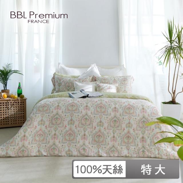 【BBL Premium】100%天絲印花床包被套組-斐麗漫舞(特大)