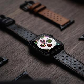 【Mifa】Apple Watch混合運動皮革錶帶/經典皮革錶帶(TPU混合全牛皮運動錶帶1-7代適用 38/40/41mm)