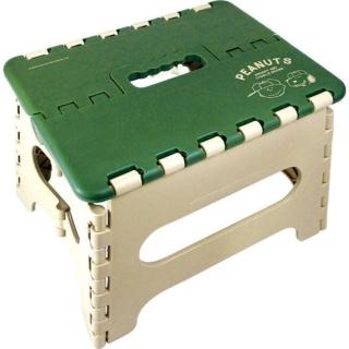 【小禮堂】Snoopy 攜帶式折疊椅 《綠棒球帽款》(平輸品)