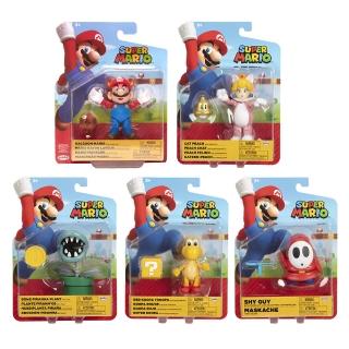 【Nintendo 任天堂】4吋公仔W28 一套5入