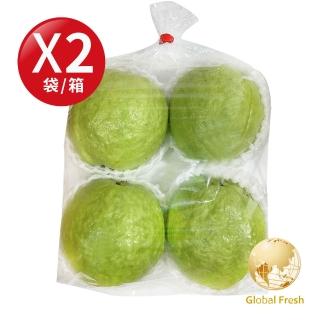 【Global Fresh 盛花園】高CP值國民水果 珍珠芭樂(1.2kg/袋 2袋/箱)