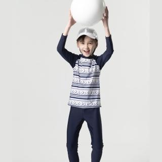 【SAIN SOU 聖手牌】兒童二件式防曬泳裝男女適用(A662209)