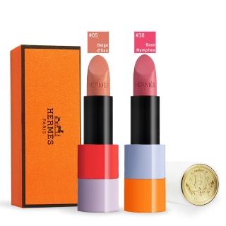 【Hermes 愛馬仕】Rouge Hermes 啞光唇膏 春夏限量版 3.5g(平行輸入 2色可選-#05/#38)