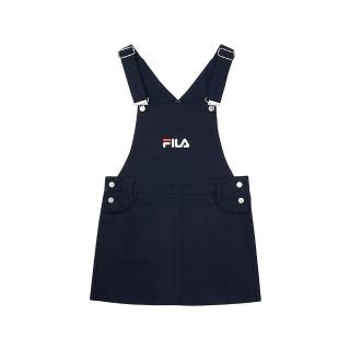 【FILA】KIDS 女童吊帶裙-丈青(5DRV-8425-NV)