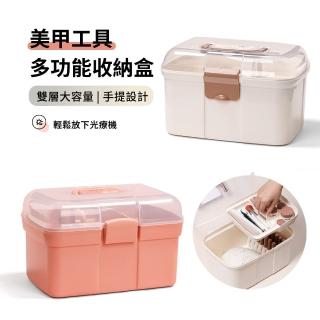【ANTIAN】美甲工具收納盒 指甲油光僚機收納箱 隨行手提美甲箱 飾品/化妝品收納盒