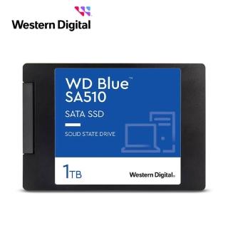 【WD 威騰】藍標 SA510 1TB 2.5吋SATA SSD(讀：560MB/s 寫：530MB/s)