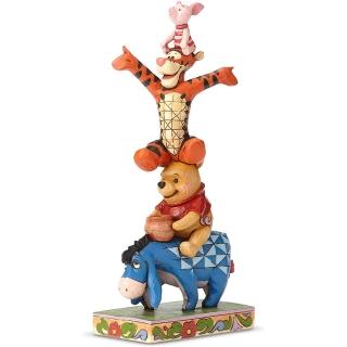 【Enesco】精品家飾 Disney 迪士尼 小熊維尼 維尼好友疊疊樂居家擺飾