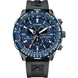 【CITIZEN 星辰】PROMASTER 光動能電波校時萬年曆手錶-45.9mm(CB5006-02L)