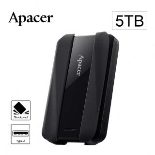 【Apacer 宇瞻】AC533 5TB USB3.2 Gen1 2.5吋防護型行動硬碟-黑