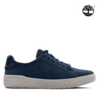 【Timberland】男款深藍色皮革緩震Seneca Bay休閒鞋(A5S9Z019)