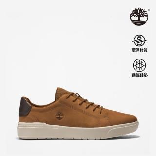 【Timberland】男款駝色皮革緩震Seneca Bay休閒鞋(A5S9CF13)