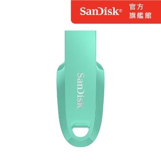【SanDisk 晟碟】CZ550 32G Ultra Curve USB3.2 隨身碟 青蘋果綠(公司貨)