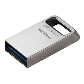 【Kingston 金士頓】DataTraveler Micro USB3.2 無蓋金屬外殼 128GB隨身碟(★DTMC3G2/128GB)