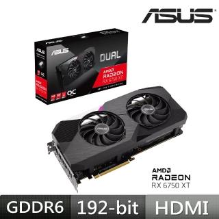 【ASUS 華碩】DUAL-RX6750XT-O12G GDDR6顯示卡