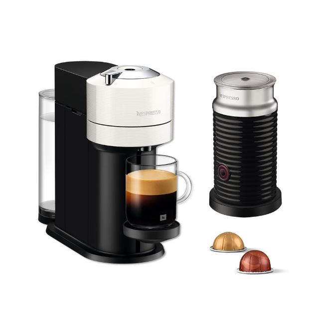 【Nespresso】Vertuo Next經典款膠囊咖啡機奶泡機組合_多色任選 全自動咖啡機(瑞士頂級咖啡品牌)