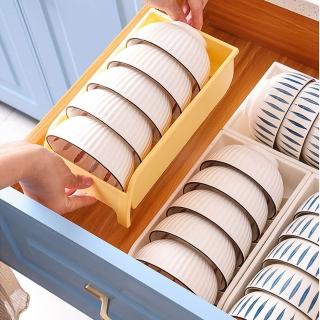 【E.City】日式多功能碗碟瀝水收納盒(2入)