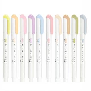【ZEBRA 斑馬牌】MILDLINER 新色系雙頭螢光筆五色組