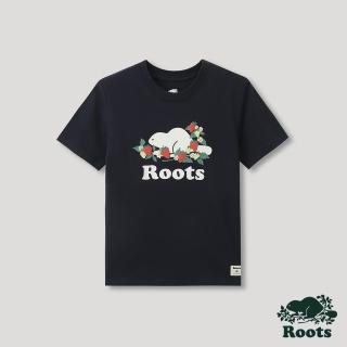 【Roots】Roots大童-回歸根源系列 草莓海狸短袖T恤(藍色)