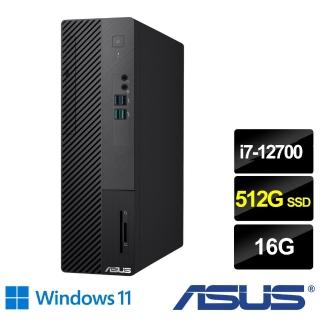 【ASUS 華碩】H-S500SD i7-12700 12核心電腦(i7-12700/16G/512GB SSD/Win11)