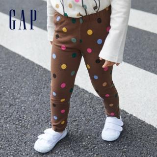 【GAP】女幼童 布萊納系列 印花運動褲(430135-棕色點點)