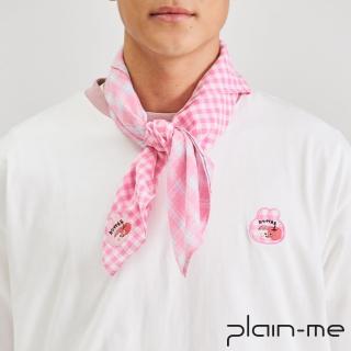 【plain-me】weiweiboy X plain-me 格紋拼接方巾(男款/女款 配件 絲巾 領巾)