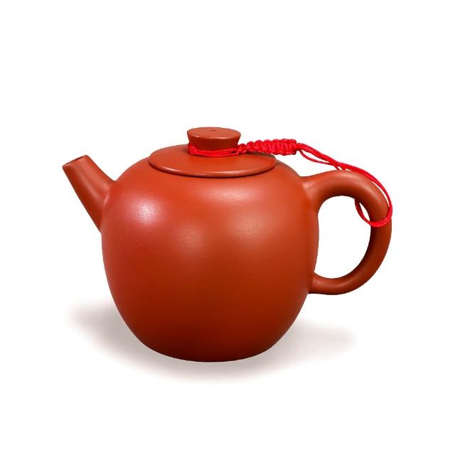 台灣製造】水平壺鶯歌陶藝之美茶具茶壺(朱泥紫砂段泥泡茶壺) - momo