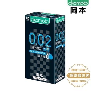 【okamoto 岡本】0.02RL 超潤滑保險套(12入)