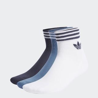 【adidas 愛迪達】LOGO 腳踝襪 3 雙入 男/女(HL1704)