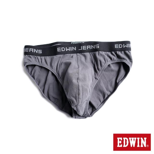 【EDWIN】彈性貼身純棉三角內褲 / 5件組 -男款(黑色)