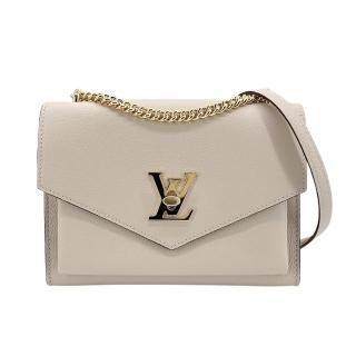 【Louis Vuitton 路易威登】Mylockme BB 金鍊掀蓋斜背包(M56137-灰褐)