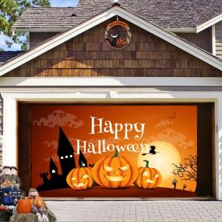 【野思】藍色HALLOWEEN 萬聖節背景布 掛布180X115cm(打卡 舞台佈置 萬聖活動)
