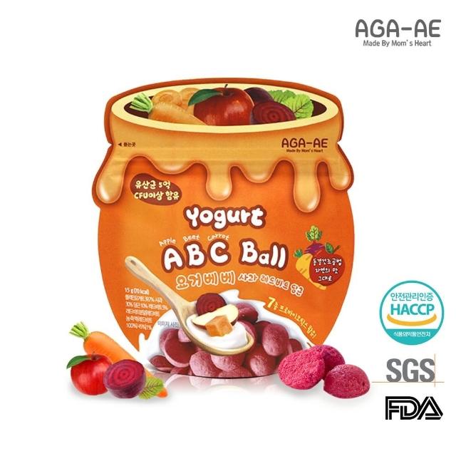 【韓國AGA-AE】益生菌寶寶優格球4入組(草莓/藍莓/綜合ABC/香蕉南瓜)