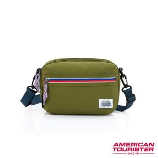 【AMERICAN TOURISTER 美國旅行者】Blake 抗菌休閒多功能斜背包(橄欖綠)