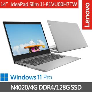 【Lenovo】IdeaPad Slim 1i-81VU00H7TW(N4020/4G DDR4/128G SSD/14/W11P)