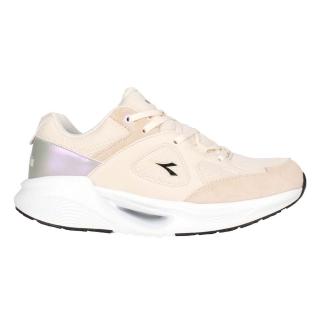 【DIADORA】女生活時尚運動鞋-寬楦-慢跑 奶茶黑銀(DA33665)