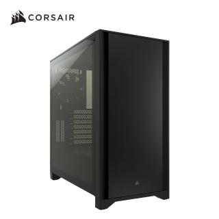 【CORSAIR 海盜船】4000D 電競機殼-黑玻璃(鋼化玻璃)