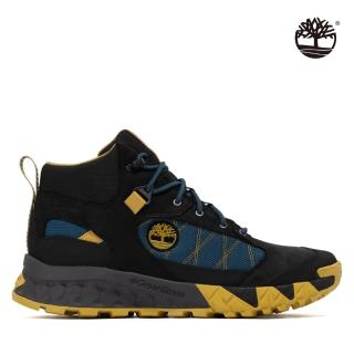 【Timberland】男款黑色磨砂革防水緩震Trailquest健行靴(A2P2U015)