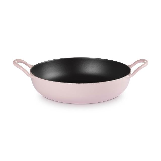 【Le Creuset】BBQ鑄鐵煎鍋26cm(錦葵紫/薄荷綠/含羞草黃 3色選1)