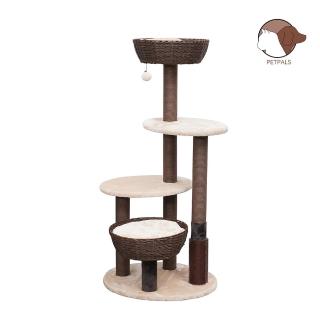 【Petpals】鄉村風紙繩貓跳台-4層(-4層)